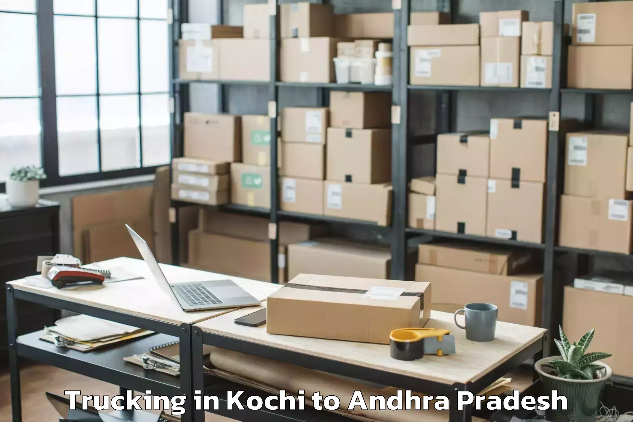 Leading Kochi to Gollapalli Trucking Provider